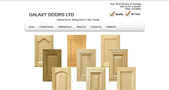 Desktop Screenshot of galaxydoors.ca